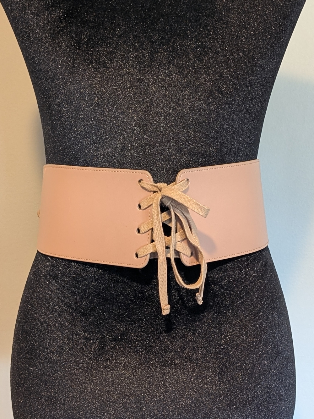 Babaton Almus Wide Lace-Up Nude Waist Belt - Women Accessories